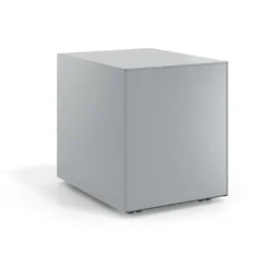 Cassettiera da ufficio Block, 3 cassetti, struttura in alluminio, frontali in metallo