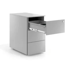 Cassettiera scrivania compatta Xenon Slim, 3 cassetti