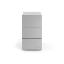 Cassettiera scrivania compatta Xenon Slim, 3 cassetti