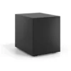 Cassettiera ufficio Block, 3 cassetti, struttura nera, frontali in metallo