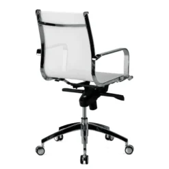 Poltrona da ufficio design Brenton in rete, schienale basso