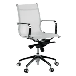 Poltrona da ufficio design Brenton in rete, schienale basso