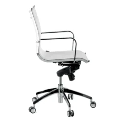 Poltrona da ufficio design Brenton in rete, schienale basso
