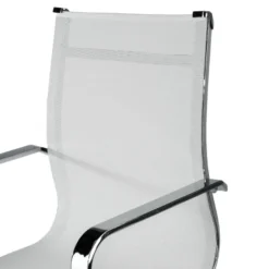 Poltrona da ufficio design Brenton in rete, schienale basso
