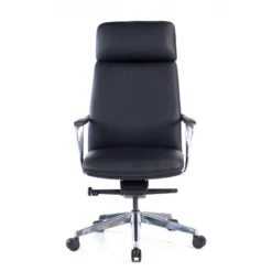 Poltrona direzionale Prestige, pelle naturale