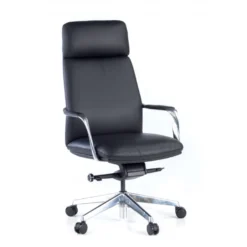 Poltrona direzionale Prestige, pelle naturale