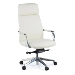 Poltrona direzionale Prestige, pelle naturale