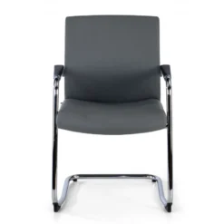 Poltrona Sala d'Atessa Adele, cantilever, Design Moderno, Pelle