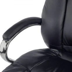 Poltrona Scrivania Lugano, design elegante, base metallica