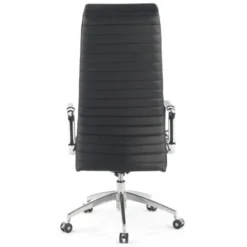 Poltrona ufficio design Tower, poggiatesta, similpelle