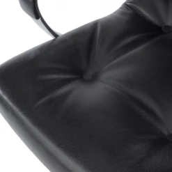 Poltrona ufficio Windsor, pelle naturale, rivestimento trapuntato