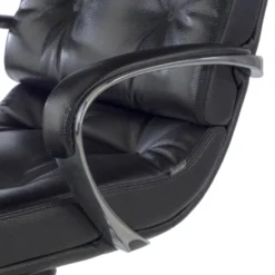 Poltrona ufficio Windsor, pelle naturale, rivestimento trapuntato