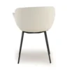 Poltroncina ufficio Ores, Gambe nere, Confortevole, Pelle