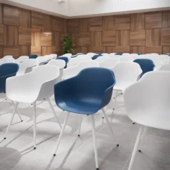 Sedia Conferenza Alice, 4 gambe, design avvolgente