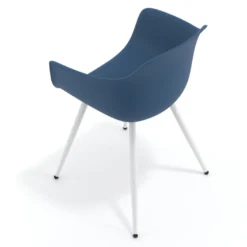 Sedia Conferenza Alice, 4 gambe, design avvolgente