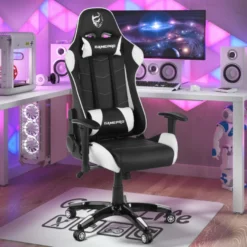 Sedia da Gaming GamePro, supporto lombare, braccioli 1D