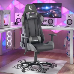 Sedia da Gaming GamePro, supporto lombare, braccioli 1D