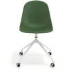 Sedia da riunione Lara con ruote, base in alluminio