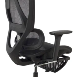 Sedia da scrivania ergonomica Sion con poggiapiedi estraibile
