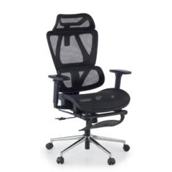 Sedia da scrivania ergonomica Sion con poggiapiedi estraibile