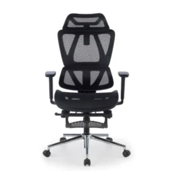 Sedia da scrivania ergonomica Sion con poggiapiedi estraibile