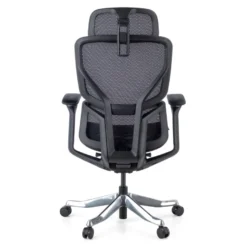 Sedia da Ufficio Ergonomica AeroFit, Alte Prestazioni, Struttura Nera