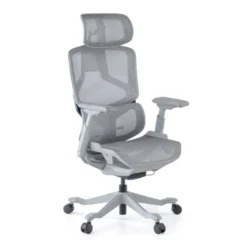 Sedia da ufficio ergonomica AeroMax white con doppio supporto lombare