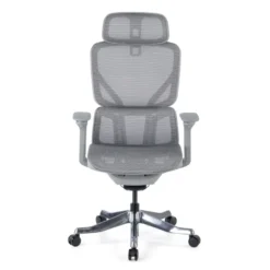 Sedia da Ufficio Ergonomica AeroFit, Alte Prestazioni, Struttura Bianca