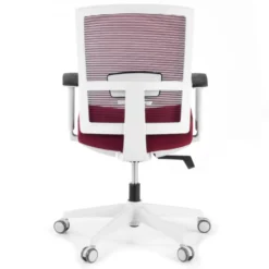Sedia da ufficio ergonomica Akira white, meccanismo syncro