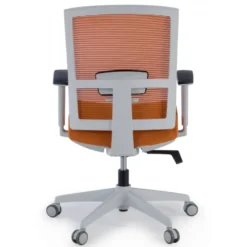 Sedia da ufficio ergonomica Akira white, meccanismo syncro