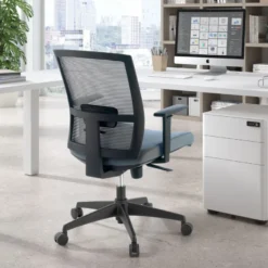 Sedia da ufficio ergonomica Akira, meccanismo syncro