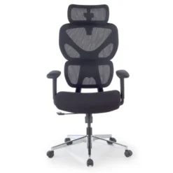 Sedia da Ufficio Ergonomica Erghos Air, Braccioli 3D, Seduta Imbottita