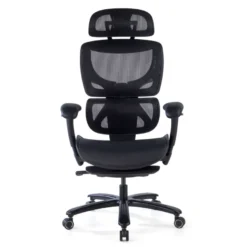 Sedia da Ufficio Ergonomica Sakura black, schienale reclinabile