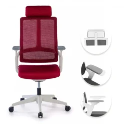 Sedia da Ufficio Ergonomica Team white, Tecnologia e Design