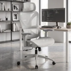 Sedia da ufficio ergonomica Velstrom con supporto lombare e braccioli 3D