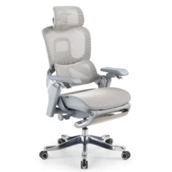 Sedia da ufficio ergonomica ZenMax con poggiapiedi, massime prestazioni