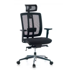 Sedia da ufficio giapponese Hiro, ergonomica, schiuma iniettata, poggiatesta