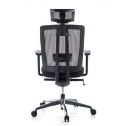 Sedia da ufficio giapponese Hiro, ergonomica, schiuma iniettata, poggiatesta
