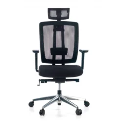 Sedia da ufficio giapponese Hiro, ergonomica, schiuma iniettata, poggiatesta