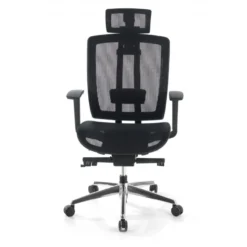 Sedia da ufficio giapponese Hiro, syncro, braccioli 4D, con poggiatesta