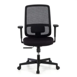 Sedia da ufficio professionale Kaito black, utilizzo di 8 ore