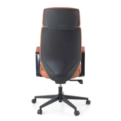 Sedia da ufficio Saranto, schienale alto, rivestimento similpelle