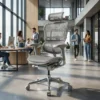 Sedia direzionale ergonomica Ergohuman Elite, Struttura bianca