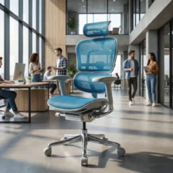 Sedia direzionale ergonomica Ergohuman Elite, Struttura bianca