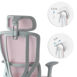Sedia Ergonomica con poggiatesta AeroFlow white, certificata