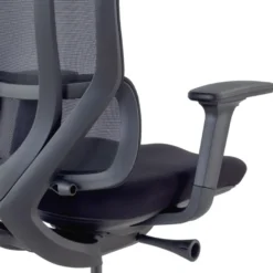 Sedia Ergonomica con poggiatesta AeroFlow black, certificata