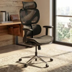 Sedia ergonomica Erghos Air2, braccioli 3D, doppio supporto lombare