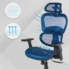 Sedia Ergonomica Ergocity, cuscino lombare, braccioli 3D
