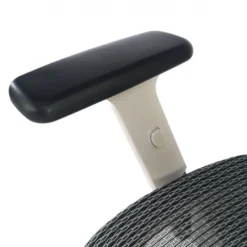 Sedia Ergonomica Ergocity white cuscino lombare, braccioli 3D