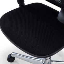 Sedia Ergonomica Ergohuman V2, seduta imbottita, struttura nera